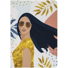 Изображение товара Тетрадь 40 л. в точку обложка SoftTouch, НАБОР 3 шт., бежевая бумага 70 г/м2, сшивка, А5 (147х210 мм), MEMORIES,BRAUBERG, 403803