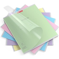 Изображение товара Тетрадь обложка пластик, 12 л. линия, Erich Krause, CoverPro (цвет в ассортименте), 56339 1шт