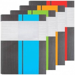 Изображение товара Тетрадь со см.блоком 100 л. А4 кл. на кольцах INFORMAT ЛИНЕР тв.обл., выб.УФ-лак