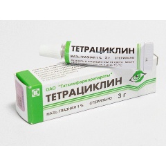 Изображение товара Лекарственное средство Тетрациклин гл. мазь 1% 3г.