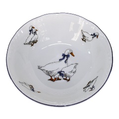 Изображение товара Салатник THUN 1794 Констанция 23 см фарфор декор Гуси круглый