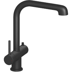 Изображение товара Смеситель для кухни с подключением фильтра и выдвижной лейкой Timo Saona 2346/03FL черный