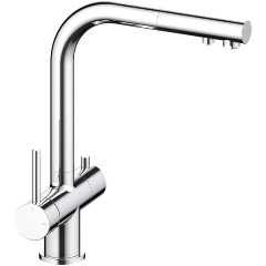 Изображение товара Смеситель для кухни с подключением фильтра и выдвижной лейкой Timo Saona 2356/00FL хром