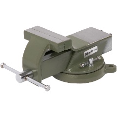 Изображение товара Тиски слесарные 100 мм, стальные, поворотные, СИБРТЕХ, 18618