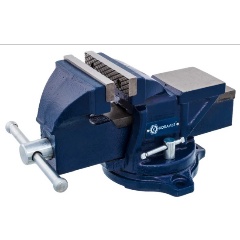 Изображение товара Тиски слесарные поворотные КОБАЛЬТ ширина губок 100 мм, захват 100 мм, 7.9 кг, наковальня, коробка (245-978)