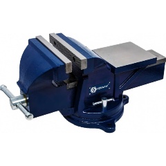 Изображение товара Тиски слесарные поворотные КОБАЛЬТ ширина губок 200 мм, захват 220 мм, 28 кг, наковальня, коробка (246-005)