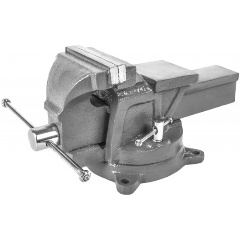 Изображение товара Тиски слесарные поворотные КОБАЛЬТ стальные 100 мм с наковальней