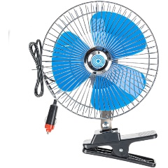 Изображение товара Вентилятор SKYWAY 8" 12V на клипсе металл-пластик