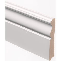 Изображение товара Плинтус МДФ ТМ СТИЛЬНЫЙ ДОМ белый окрашенный Р001-16-120