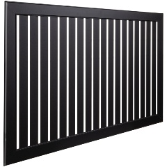 Изображение товара Экран для радиатора ТМ СТИЛЬНЫЙ ДОМ реечный 120х60см, Черный