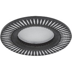 Изображение товара Точечный светильник Gauss Aluminium AL014 Круг. Черный/Хром, Gu5.3 1/100