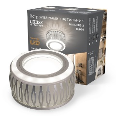 Изображение товара Точечный светильник Gauss Backlight BL094 Кругл. Белый/Белый, Gu5.3, 3W, LED 3000K 1/30