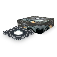 Изображение товара Точечный светильник Gauss Backlight BL129 Квадрат/узор. Черный, Gu5.3, 3W, LED 4000K 1/40