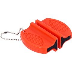 Изображение товара Точилка для ножей и ножниц Ермак, вольфрамовая сталь, керамика, 5,8х7,6х2,4см, ABS пластик