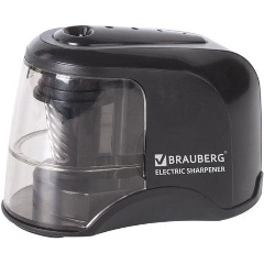 Изображение товара Точилка электрическая BRAUBERG "JET", питание от 4 батареек АА, спиралевидное лезвие