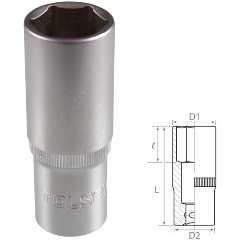 Изображение товара Торцевая головка TOLSEN глубокая шестигранная 1/2", 17 мм