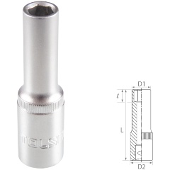 Изображение товара Торцевая головка TOLSEN глубокая 1/2" 9 мм профессиональный инструмент