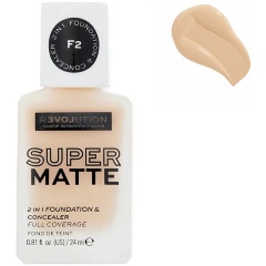 Изображение товара Тональная основа и консилер RELOVE REVOLUTION 2в1 F2, матовое покрытие, 12 оттенков