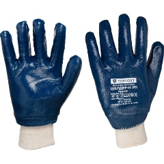 Изображение товара Перчатки защитные TopFort Шелдер Н РП с полным нитриловым покрытием р.9