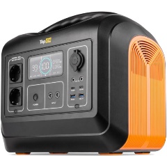 Изображение товара Портативная зарядная станция TopON TOP-X1800, 2 розетки 220 Вт, авторозетка 12 В, 2 DC, 2 Type-C, 2 USB, фонарь, черный