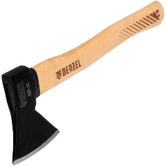 Изображение товара Топор DENZEL 600 г кованый буковое топорище для домашнего и строительного использования