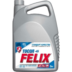 Изображение товара Тосол FELIX Стандарт -45 5 кг — охлаждающая жидкость для защиты двигателя