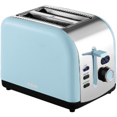 Изображение товара Тостер BBK TR75 светло голубой 800 Вт 2 отделения механика разогрев разморозка