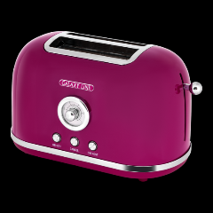 Изображение товара Тостер Galaxy Line GL 2916 малиновый механический с функциями подогрева и размораживания