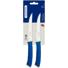 Изображение товара Набор ножей TRAMONTINA Felice 2 шт для мяса гладкий цв синий 12,5 см