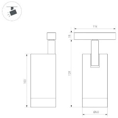 Изображение товара Трековый светодиодный светильник Arlight Mag-Orient-Spot-R45-12W Day4000 035873