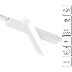 Изображение товара Трековый светодиодный светильник Arte Lamp Rapid A2960PL-1WH белый