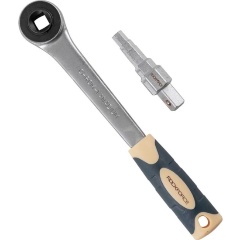 Изображение товара Трещотка ROCK FORCE с внутренним квадратом 1/2' и ключом ступенчатым для американок