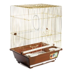 Изображение товара Клетка Triol 2105G для птиц, золото, 300*230*390мм (Уценка - У1)