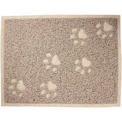 Изображение товара Коврик для туалета TRIOL прямоугольный бежевый 40х30 см практичное решение для кошачьего туалета