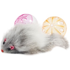 Изображение товара Игрушка для кошек TRIOL XW0329 (2 мяча, мышь) d45мм 55мм