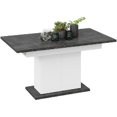 Изображение товара Стол раздвижной ТРИЯ Детройт Тип 1 Белый/Ателье темный