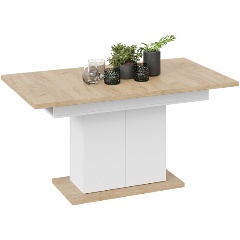 Изображение товара Стол раздвижной ТРИЯ Детройт Тип 1 Белый/Дуб Крафт золотой