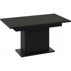 Изображение товара Раздвижной кухонный стол ТРИЯ Детройт Тип 1 Черный 150 см в сложенном виде 201 см в разложенном