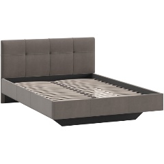 Изображение товара Кровать ТРИЯ Элис с мягкой обивкой Тип 1 (1400) Исп.2 (Велюр Мокко)