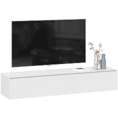 Изображение товара Тумба под ТВ Глосс ТД 319.03.11 Белый глянец/Стекло Белый глянец