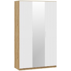 Изображение товара Шкаф ТРИЯ Хилтон комбинированный Дуб Крафт золотой/Белый матовый