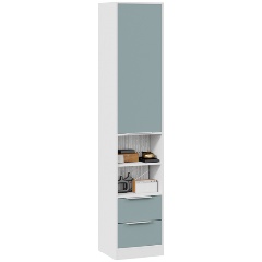 Изображение товара Шкаф ТРИЯ Марли комбинированный Белый/Серо-голубой