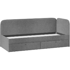 Изображение товара Кровать ТРИЯ Молли с мягкой обивкой (900) Тип 1 (Микровелюр Scandi Graphite 22)