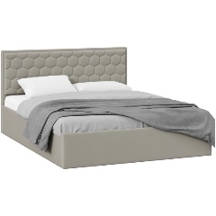 Изображение товара Кровать ТРИЯ Порто Универсальная 1600 Велюр Confetti Smoke стильное решение