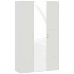 Изображение товара Шкаф ТРИЯ Стелла комбинированный Белый Холст/Белый Жемчуг