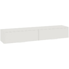 Изображение товара Шкаф ТРИЯ Стелла настенный Исп.2 Белый Холст/Белый Жемчуг