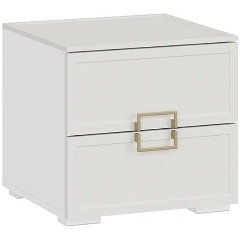 Изображение товара Тумба ТРИЯ Стелла прикроватная Белый Холст/Белый Жемчуг