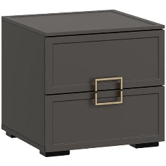 Изображение товара Тумба ТРИЯ Стелла прикроватная Серый Вулкан/Фон серый