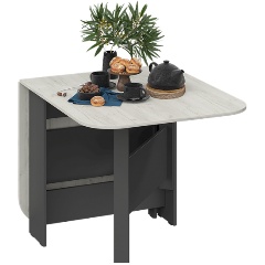 Изображение товара Стол-книжка ТРИЯ Т1 Антрацит/Дуб крафт белый