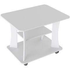 Изображение товара Журнальный стол ТРИЯ Тип 8 Белый Ясень компактный мебельный аксессуар